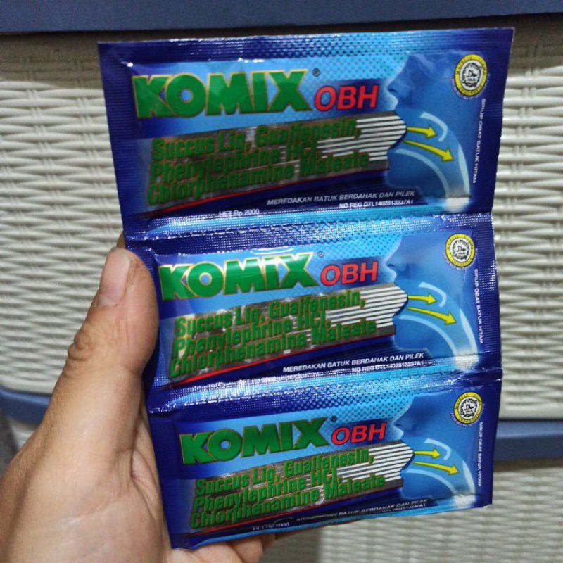 Komix OBH Peppermint Obat Batuk Cair Sachet