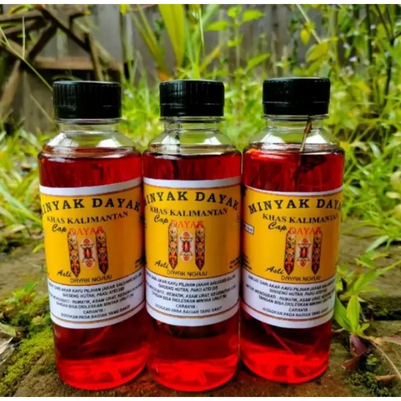 2 BOTOL MINYAK DAYAK MINYAK URUT DAYAK ASLI KALIMANTAN MINYAK URUT DAYAK IBU IDA MINYAK URUT DAYAK P
