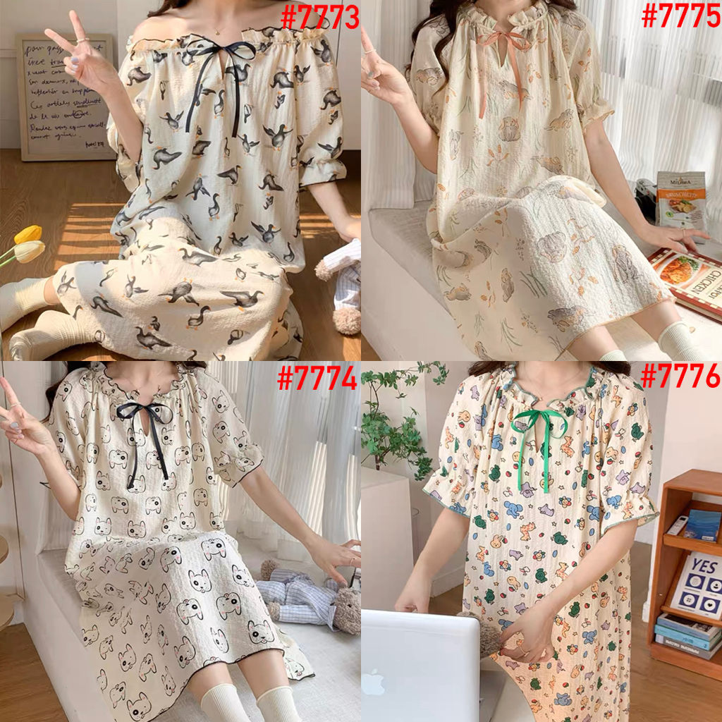 Daster Premium Import Babydoll Leisure Wear UMISUKA Terbaru Baju Tidur Piyama Wanita Korea Kekinian KKUM JALJA