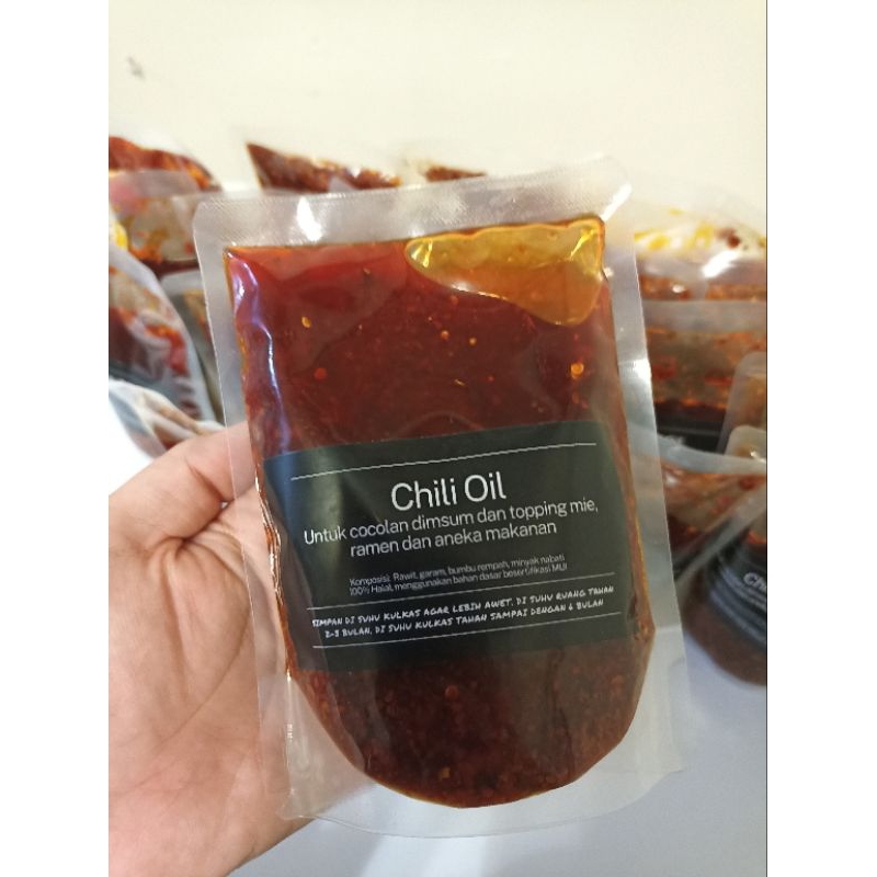 

CHILI OIL MINYAK CABAI/ MINYAK CABE / SAMBAL DIMSUM / SAUS DIMSUM MIE AYAM RAMEN BAKSO ACI BAKSO LAMIAN