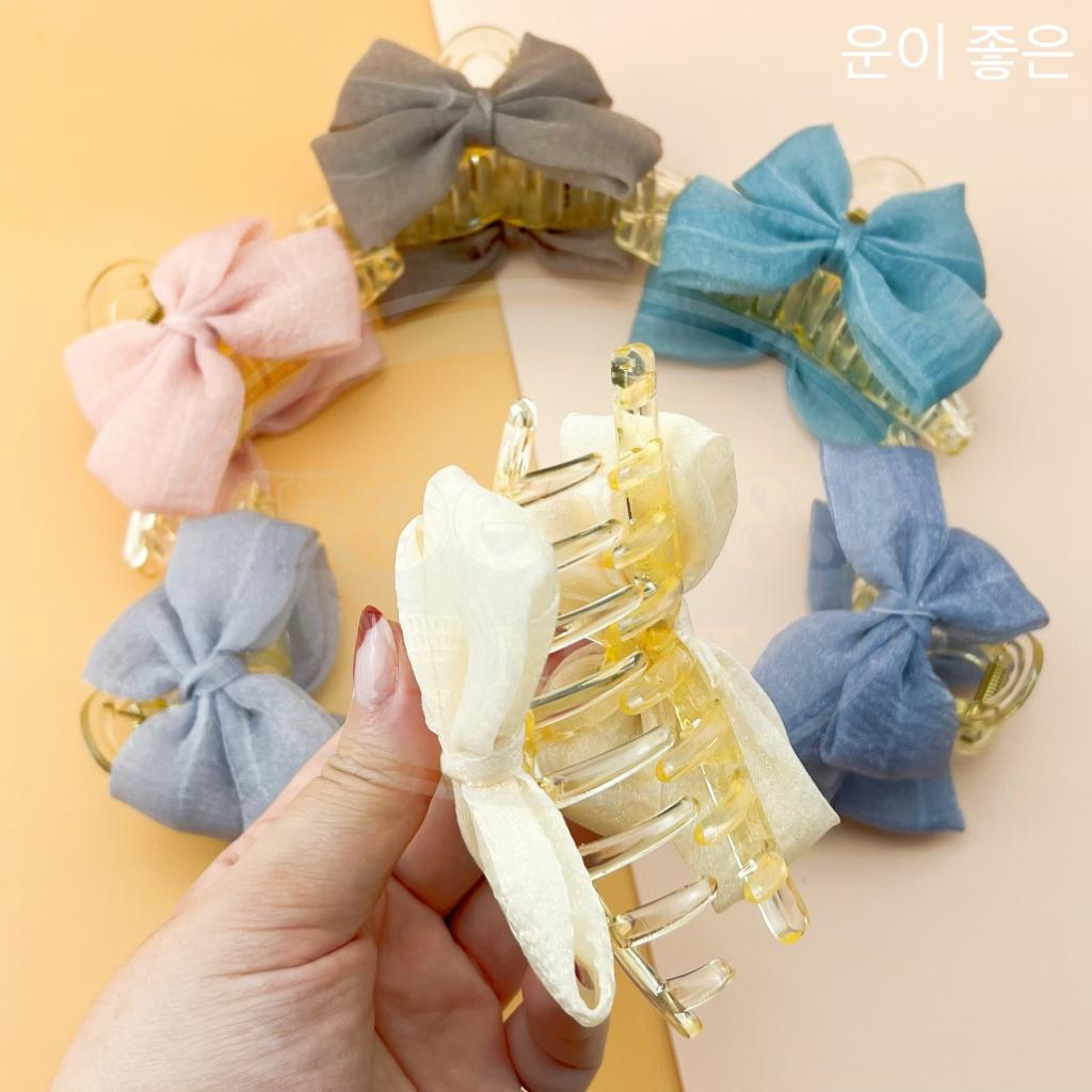 RIBBON HAIR CLAW / JEPITAN RAMBUT KOREA PITA BESAR CANTIK [IMPORT]