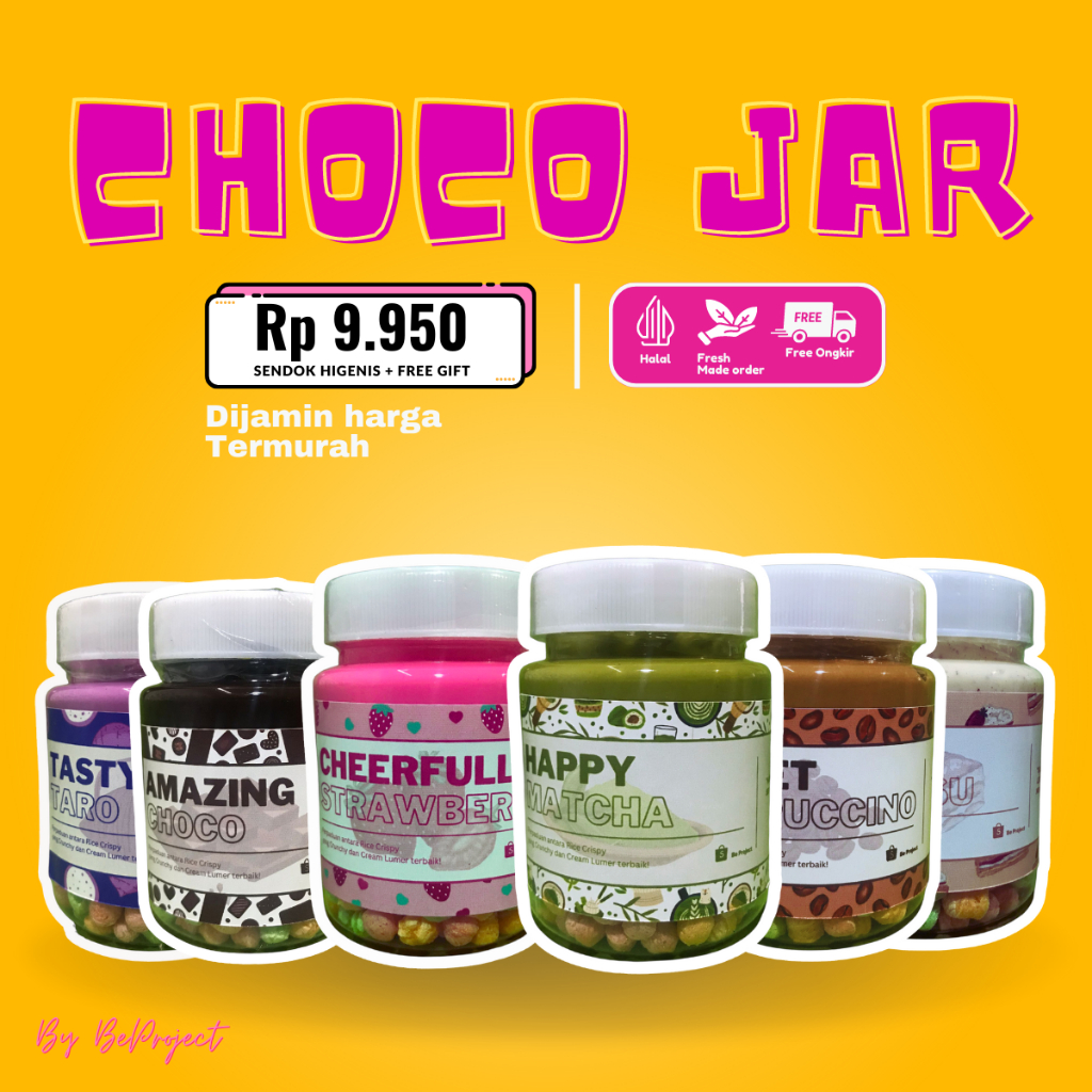 Choco Crunchy Jar/ Coklat Crispy Lumer / Cemilan Coklat Lumer / Choco Jar / rice crispy choco