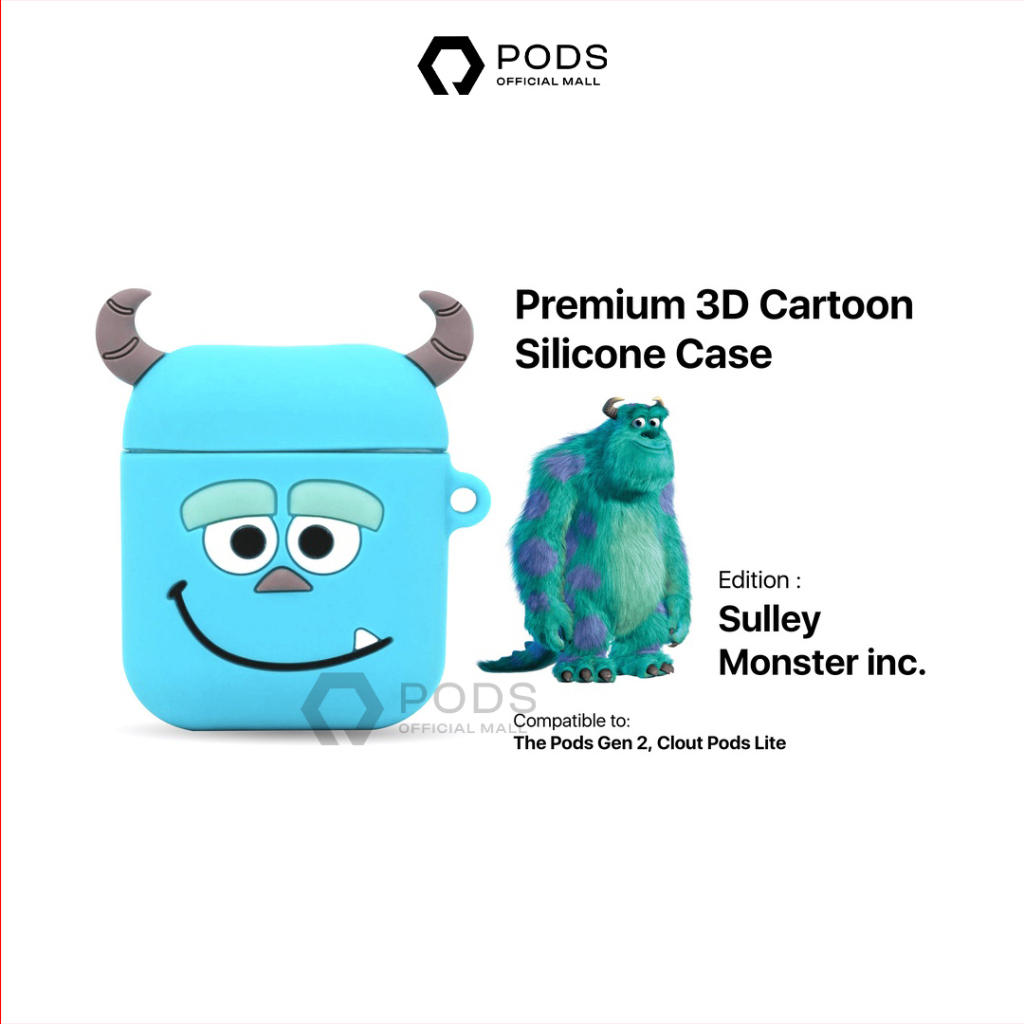 Case / Casing Airpods Gen 2 Premium 3D Cartoon Silicone Case By Pods Indonesia