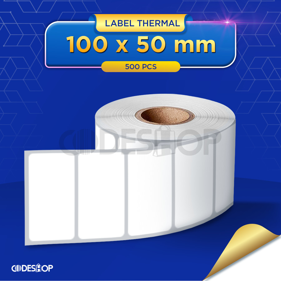 Codeshop Label Thermal 100 x 50 mm 1 Line isi 500 pcs Core 1 inch