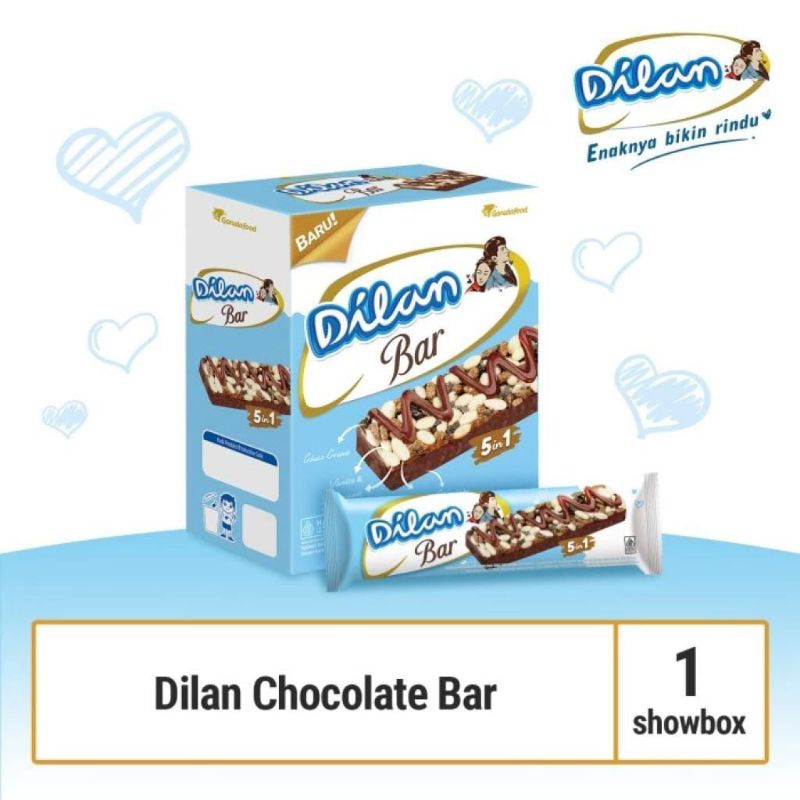 

Box Dilan Bar Chocolate Crunchy 12 Pcs