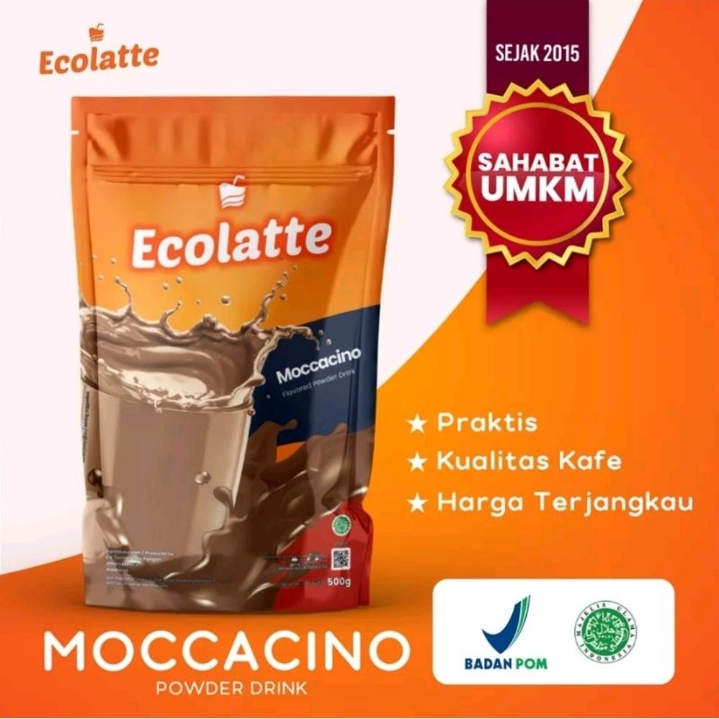 

ECOLATTE MOCCACINO 1kGRAM Powder Drink Bubuk Minuman Enak Rasa Moccacino HALAL BPOM