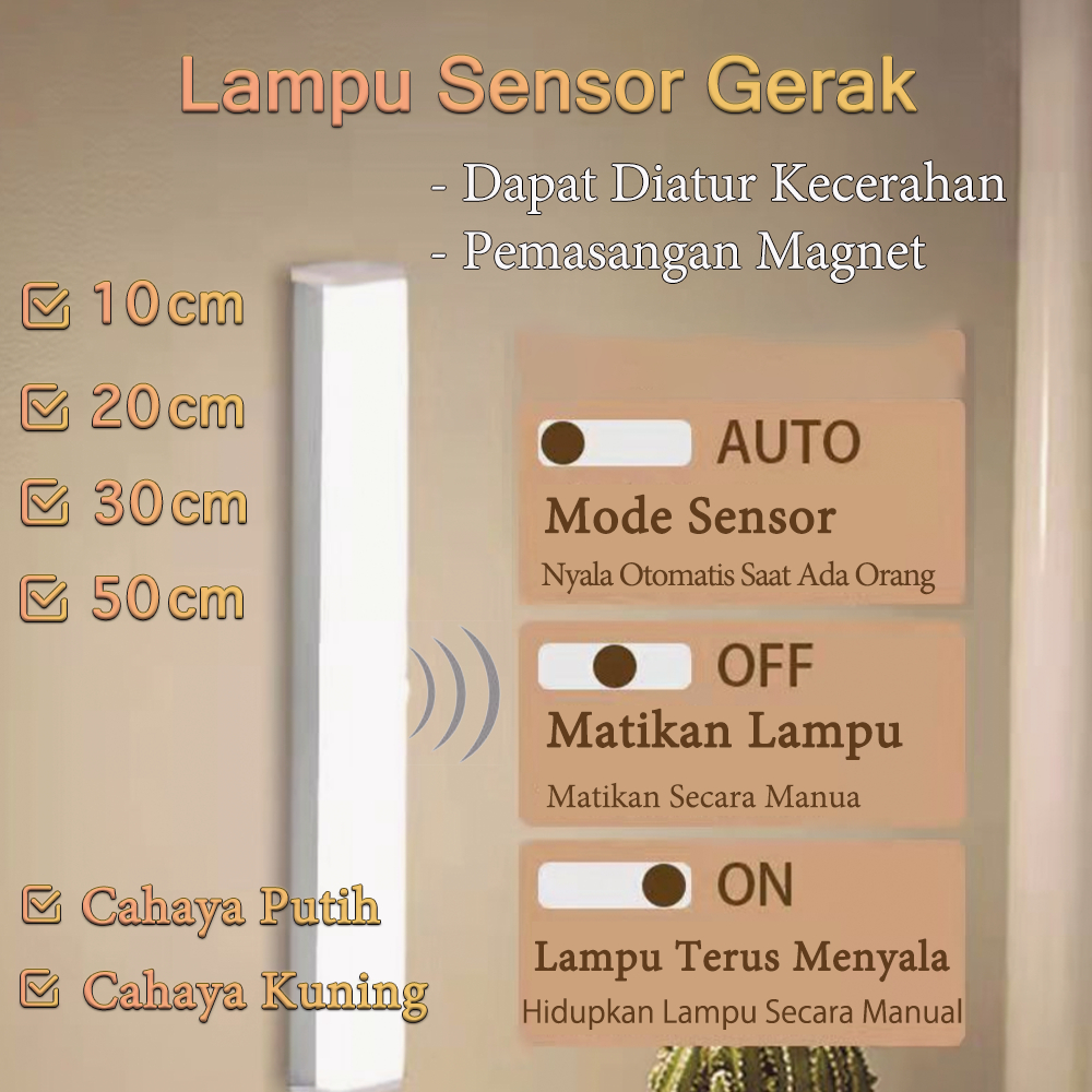 Lemari Kamar Lampu Dinding Lampu samping tempat tidur LED lampu sensor multi-fungsi,lampu belajar lampu lemari pakaian portabel