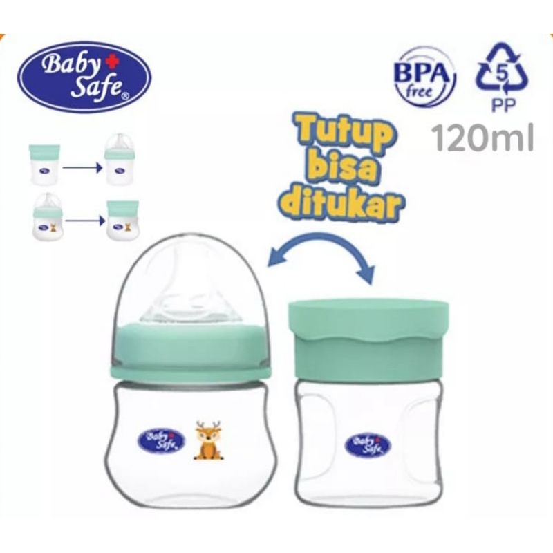 BABY SAFE BOTTLE CONTAINER 150ML 2PCS / BOTOL BAYI/ WADAH CEMILAN