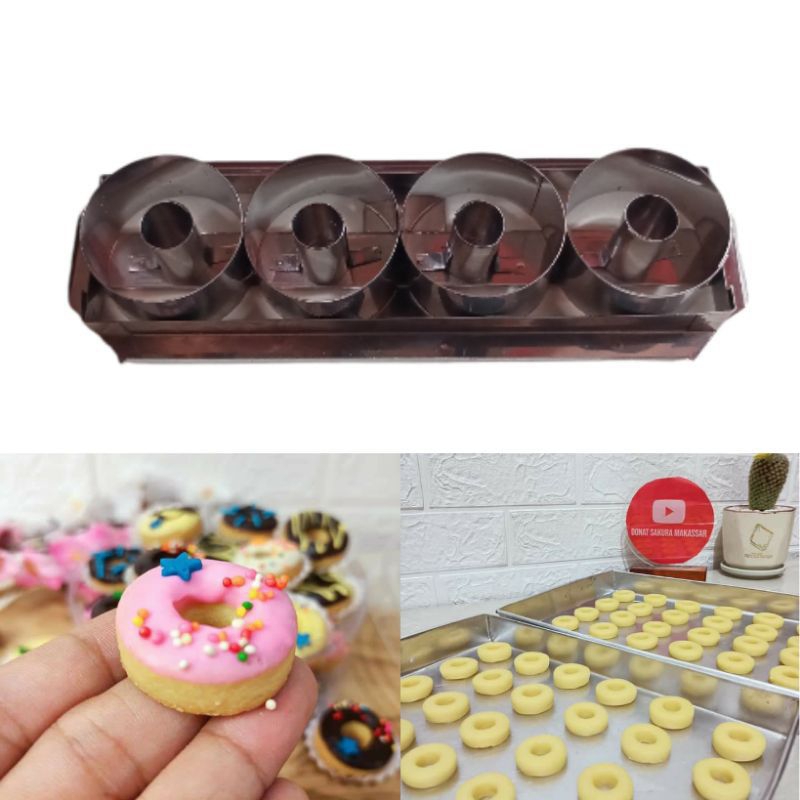 cetakan donat mini isi 8lubang/cetakan donat