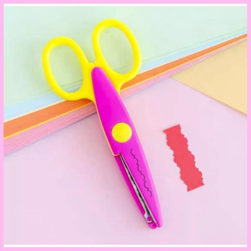 

gunting gelombang untuk prakarya kertas kreasi diy hobi crafting