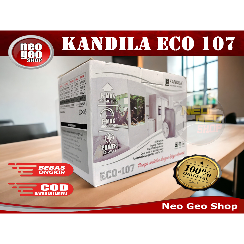 KANDILA ECO 107 ECO107 MESIN POMPA CELUP POWER HEAD AQUARIUM LOW WATT