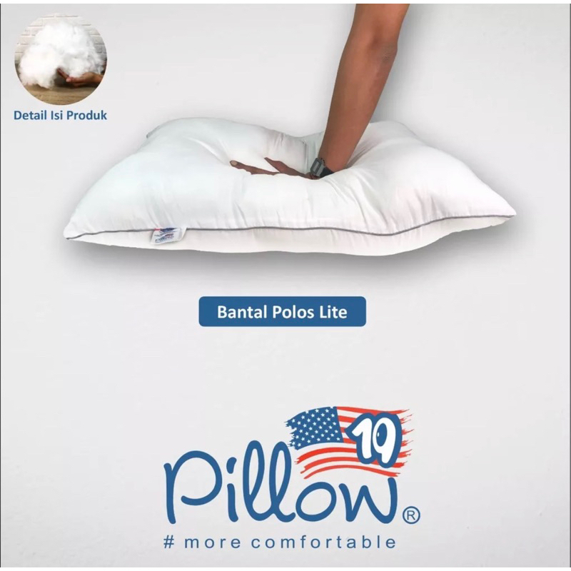 109 Pillow Bantal+Guling Tidur Hotel LITE - 1KG ISI 2 Berisi 100% BANTAL HOLLOW SILICON murni tanpa campuran