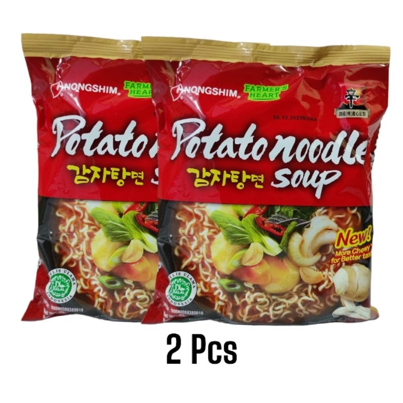 

Nongshim Potato Noodle 2 × 110 gr| Nongshim Halal | Mie Nongshim
