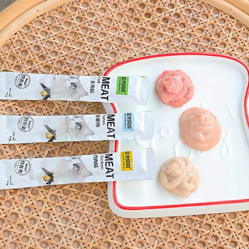 LANMIBEIBEI CAT SNACK CREAMY - makanan cemilan kucing penambah nafsu makan 15g