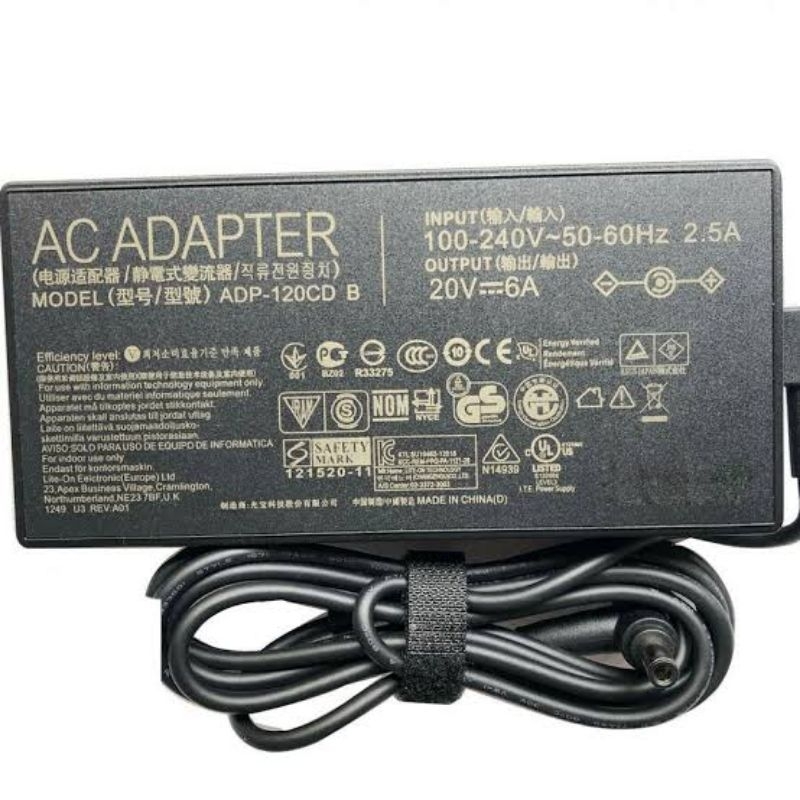 Adaptor Charger Laptop MSI GF63 Thin 20V 6A Pin Jarum Compatible