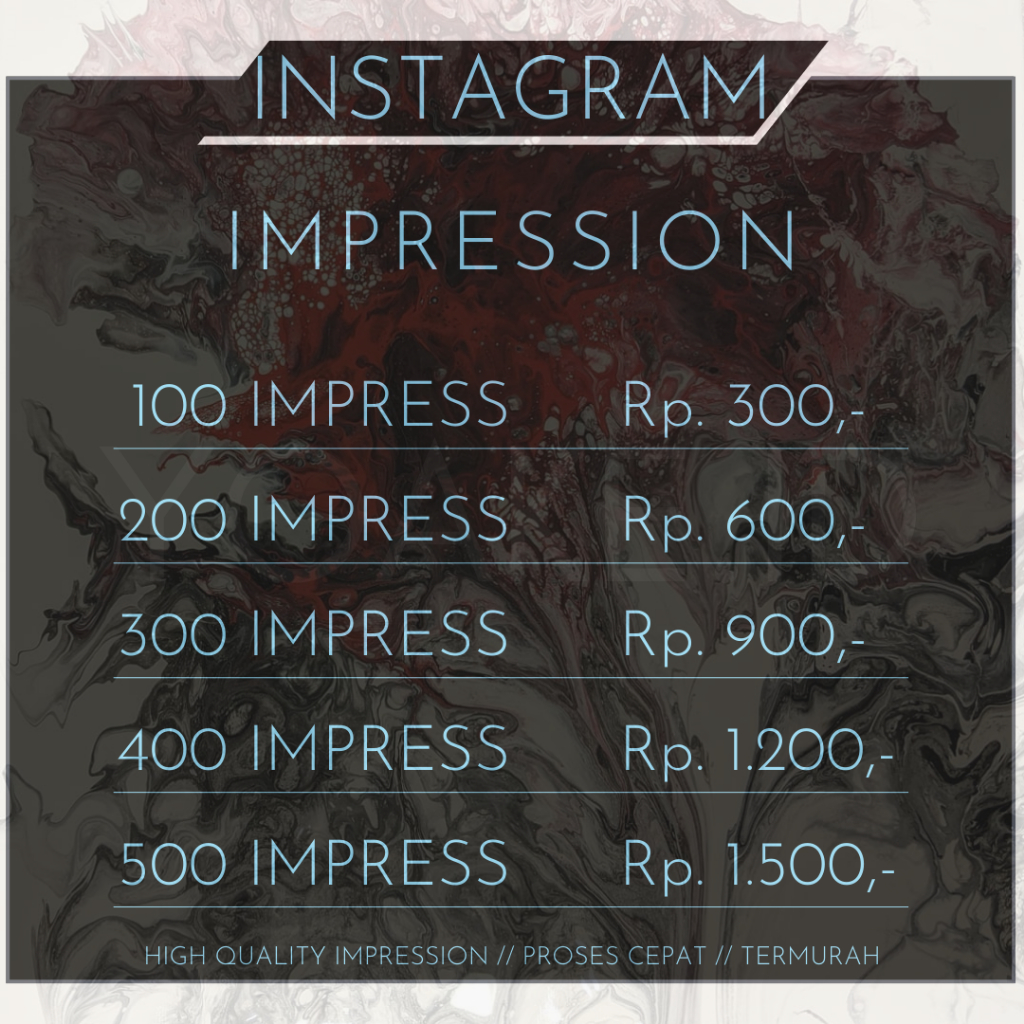 YOAKE IG Impressions High Quality Impression Real Worldwide Proses Cepat Murah Jasa Impress Untuk St