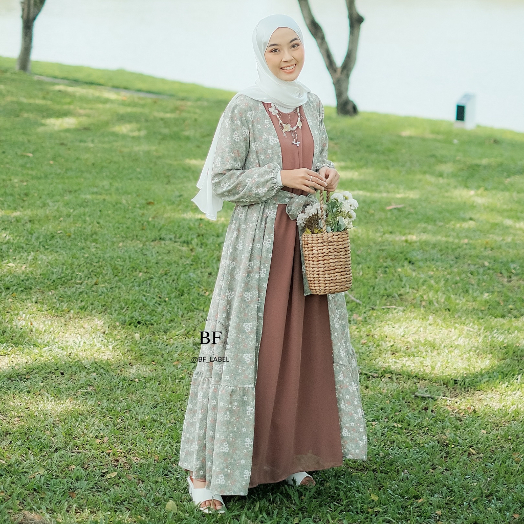 BF Label - INARA Dress | Dress Premium Crinkle Motif dress murah