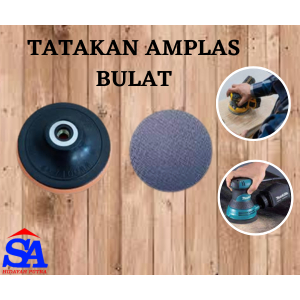 TATAKAN AMPLAS BANTALAN BULAT VELCRO PAD TATAKAN BULAT VELCRO PAD GRINDA
