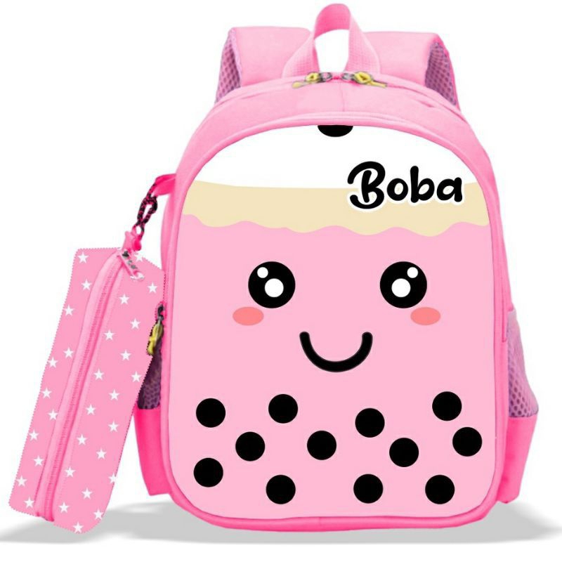 Boba fullscrin -  tas anak sekolah perempuan sd tk - tas ransel - tas murah