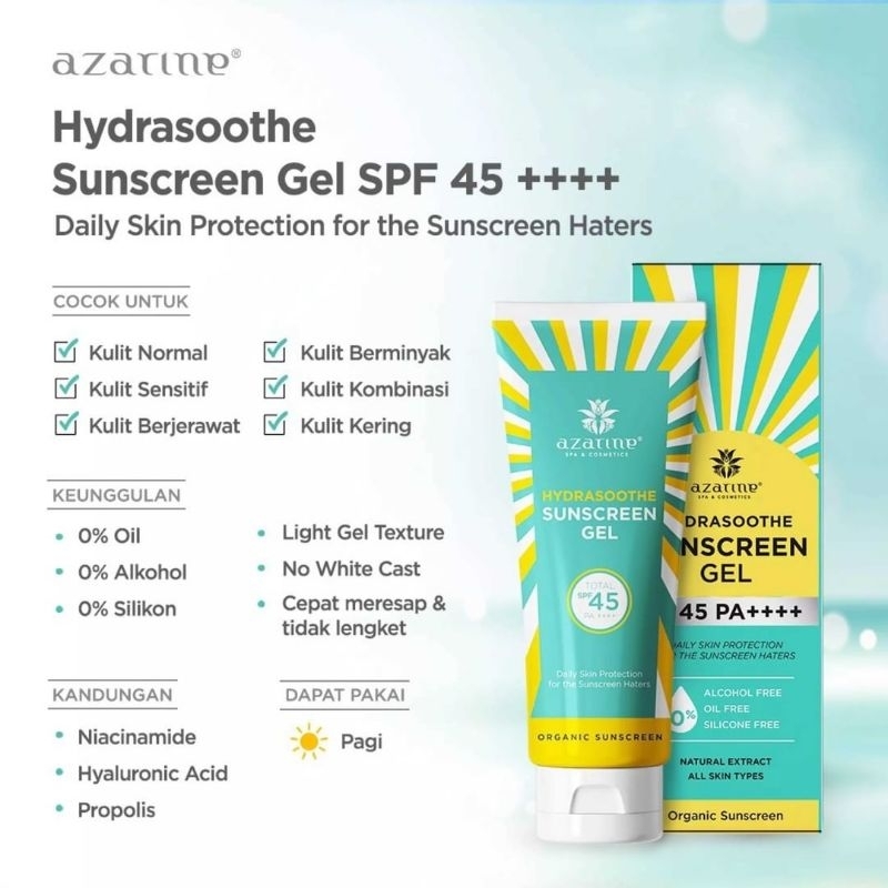 Sunscreen Azarine spf 45 PA++