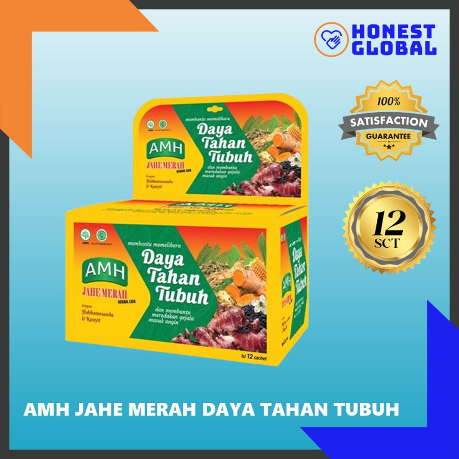 

AMH Jahe Merah Daya Tahan Tubuh - 12 Sachet