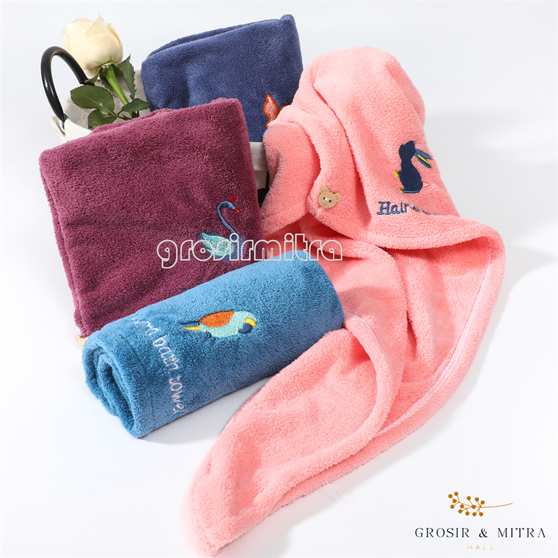 Handuk Dewasa Handuk Anak Unisex Handuk Kepala Handuk Keramas Hairtowel Bahan Lembut Perawatan Rambut Bahan Microfiber Lembut Halus Nyaman Daya Serap Tinggi Mudah Digunakan Handuk Salon Perlengkapan Kamar Mandi Make Up Hairtowel Animal