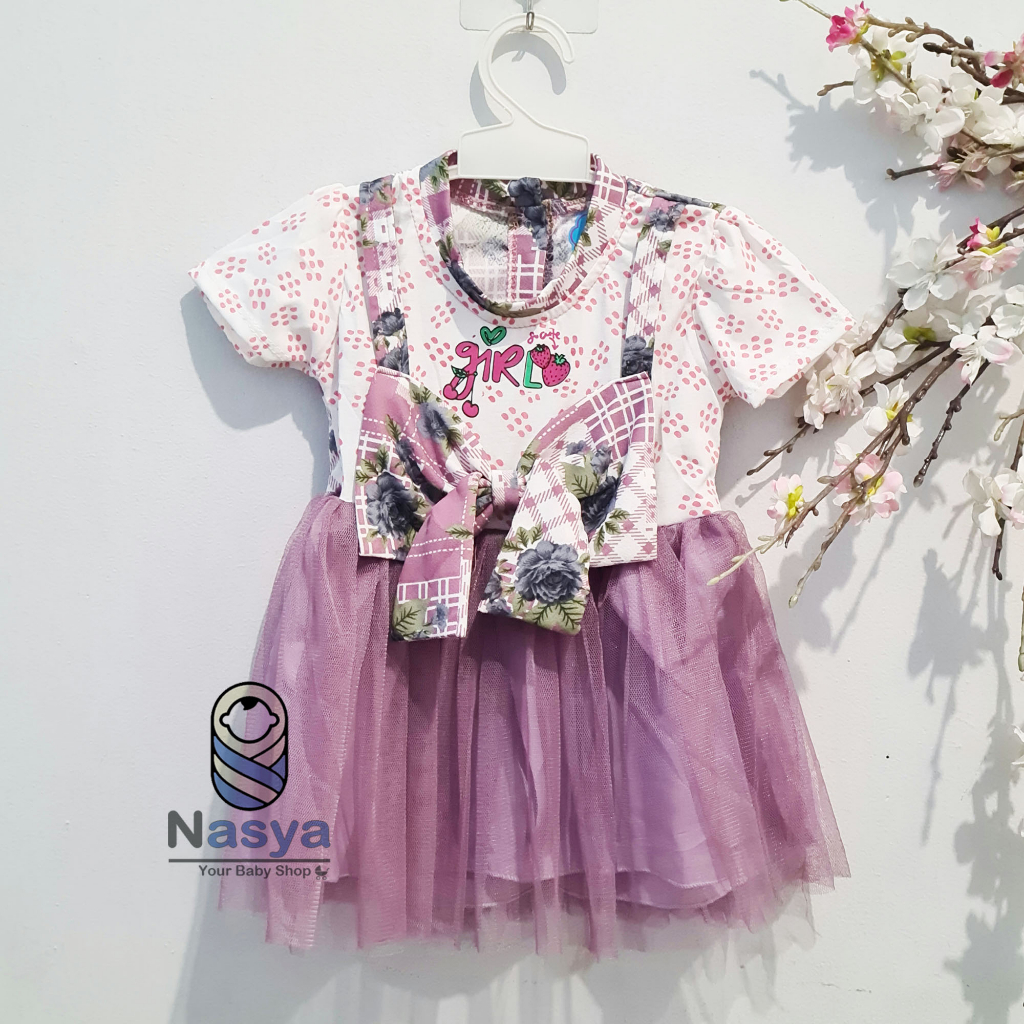 [KK-008] Setelan baju Anak Bayi Perempuan 3-12 bulan tangan rumbai