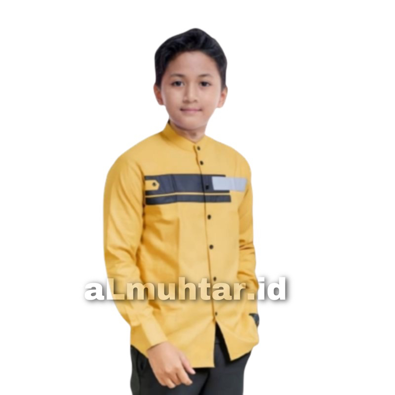 BAJU KOKO ANAK REMAJA USIA 7-15 TAHUN // KEMEJA ANAK LENGAN PANJANG