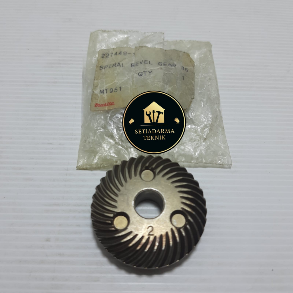 SPIRAL BEVEL GEAR 35 MAKTEC MT951 MT954 ORIGINAL PN:227449-1