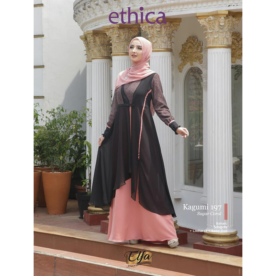 GAMIS TERBARU / ETHICA / KAGUMI 197 SUGAR CORAL / READY STOCK / SIAP KIRIM