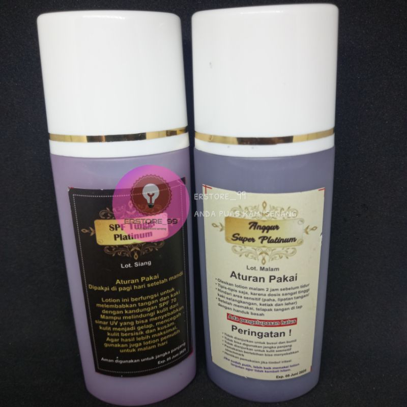 HB PEMUTIH BADAN, HB ANGGUR SUPER PLATINUM / HANDBODY ANGGUR SUPER PLATINUM