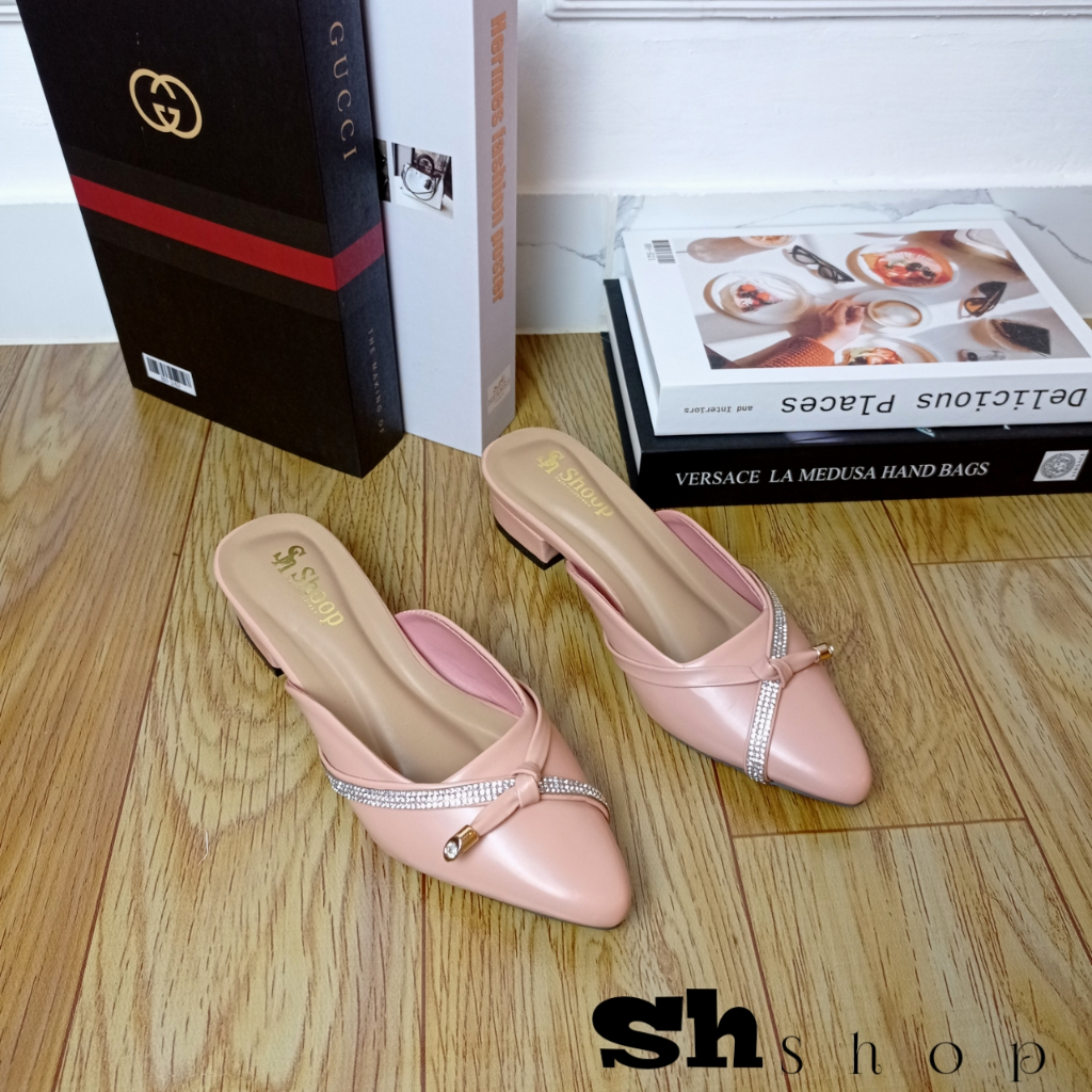 sendal wanita terbaru 2023 sendal heels mules 3m