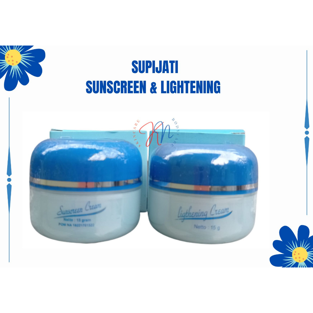 Supijati Skin Care Original BPOM Whitening Lightening Sunscreen Tabir Surya Day And Night Cream Pera