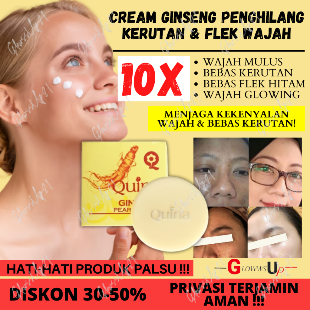 QUINA GINSENG PEARL CREAM 15GR ORIGINAL BPOM - GINSENG PEARL CREAM