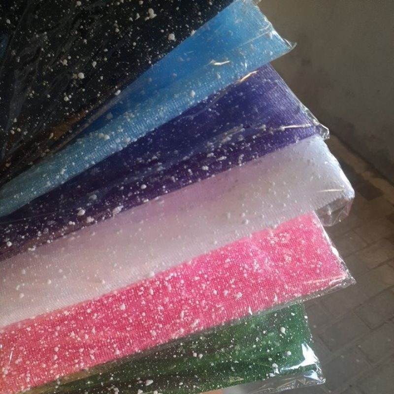 Kain Wrapping Snowy / Kain Buket Salju / Wrapping Ecer perLembar