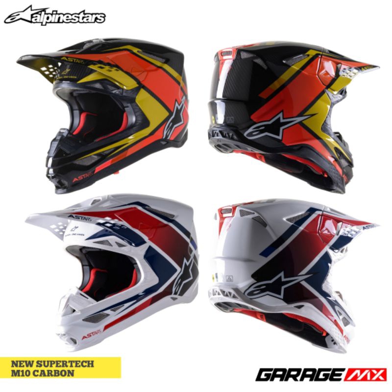 HELM ALPINESTARS SUPERTECH M10 CARBON . HELM ALPINESTAR