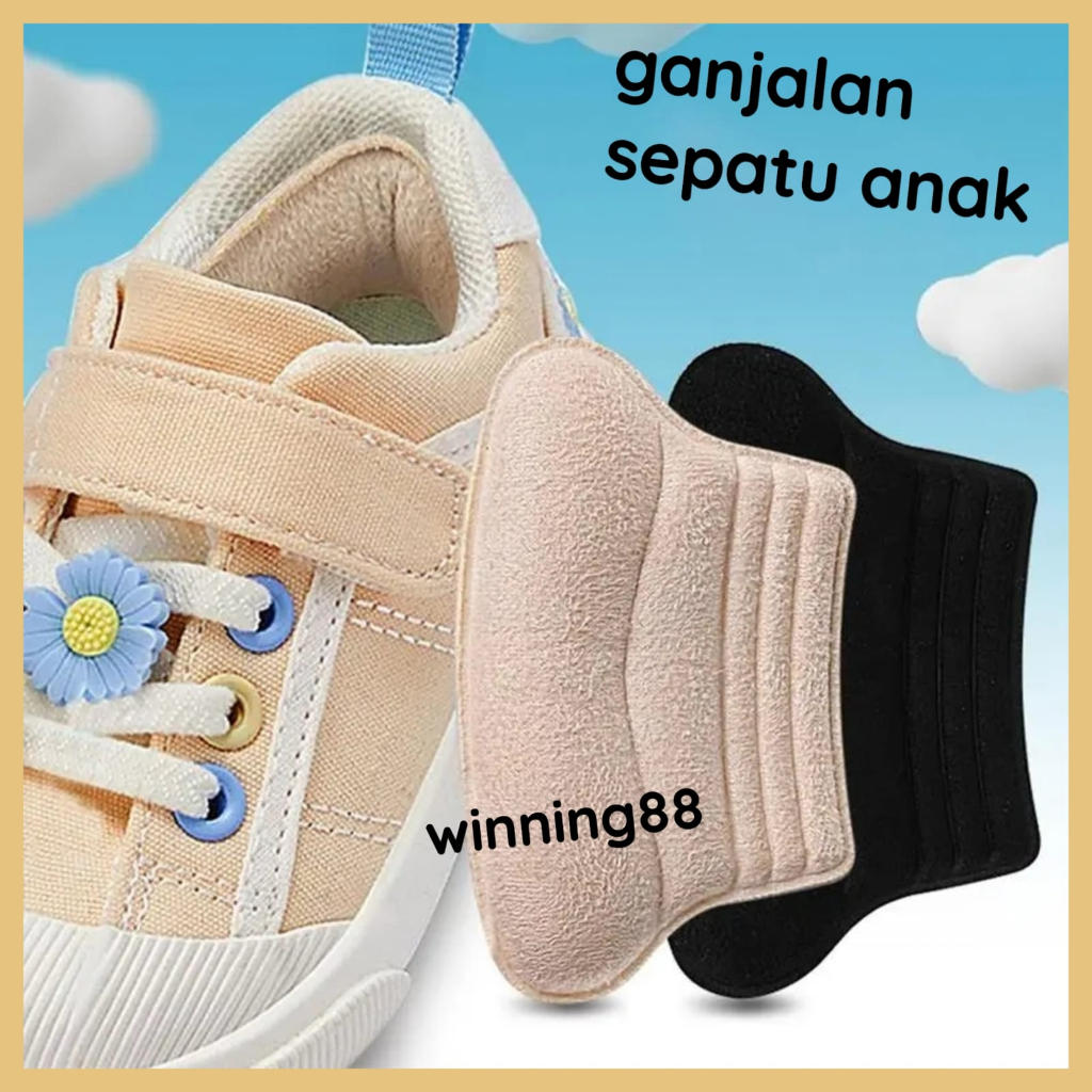 INSOLE GANJALAN SEPATU ANAK SOLUSI SEPATU ANAK KEBESARAN KUALITAS PREMIUM