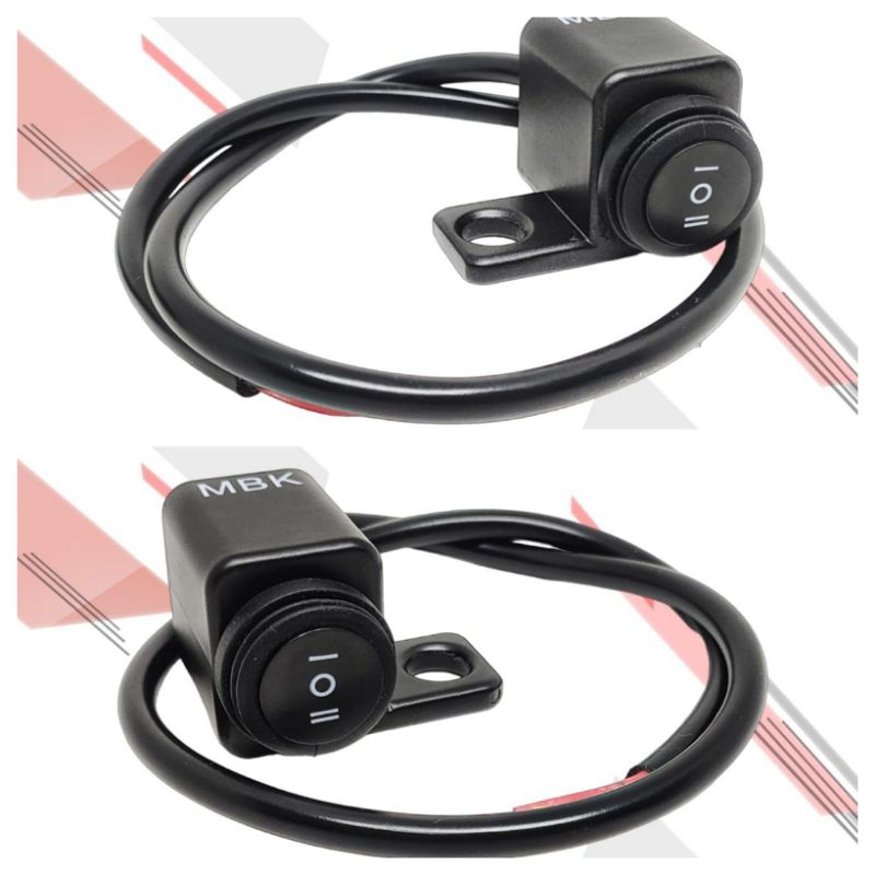 Saklar on/on/off  di spion KG 80 kanan kiri 3 titik on on off full aluminium all motor