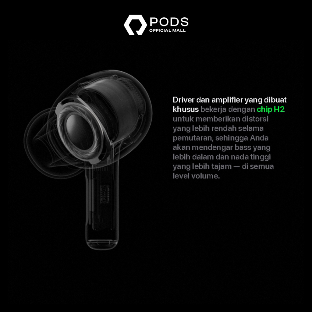 [Ready Stock - Pertama Dan Satu-Satunya Di Indonesia]✅ThePods PRO (2ND GENERATION / PRO 2 with H2 CHIP) - Final Upgrade + IMEI / Serial Number Valid + Active Noise Cancellation by Pods Indonesia (BU1)