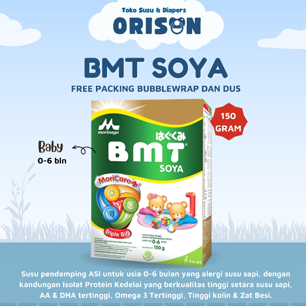 MORINAGA BMT SOYA (0-6 BULAN) 150GR