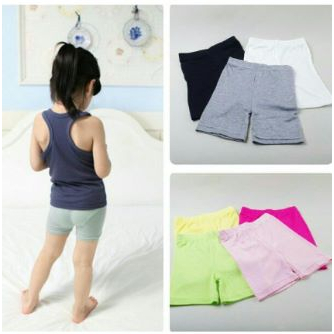 SHORT PANTS ANAK SEKOLAH TK SD USIA 5-10 TAHUN BAHAN JERSEY LICIN KETAT STREACH BISA COD