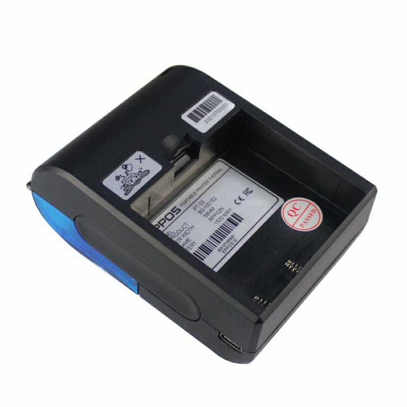 Printer Bluetooth Thermal PRINTER PORTABLE MINI THERMAL PRINTER BLUETOOTH 58MM EPPOS PT-02 / PT02 SUPPORT MOKAPOS RPP02 Printer Thermal 58 Portable Struk