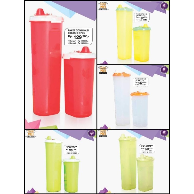 LIQLOCK IFA COOKWARE. Tupperware merk IFA Wadah tempat untuk menyimpan Minyak Goreng / saos / kecap 
