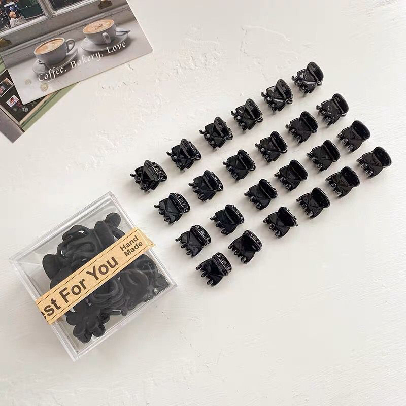10 Pcs Jepit Rambut Mini Bahan Plastik Matte Untuk Bayi