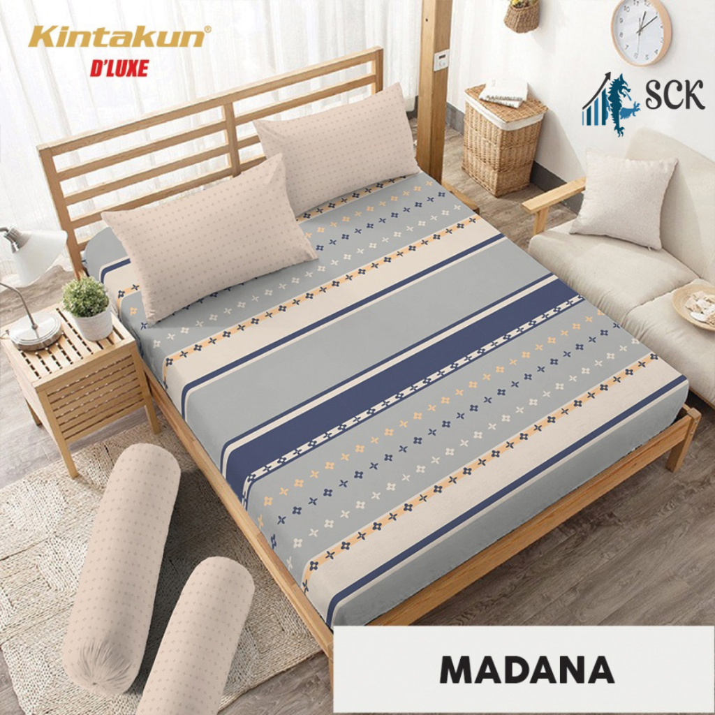 KINTAKUN Sprei Set 180 King Size 180 x 200 DELUXE Microfiber 20 cm Motif Murah Premium