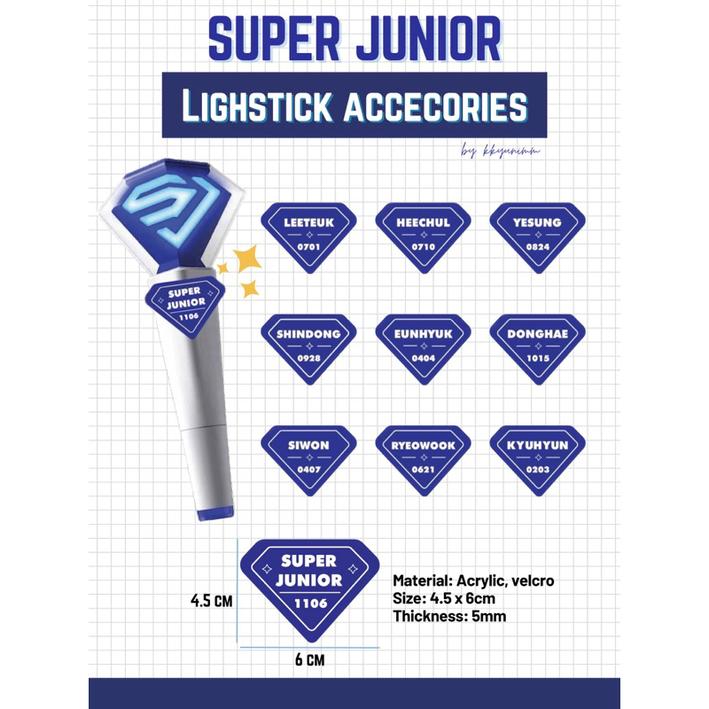 SUPER JUNIOR Lightstick Accessories