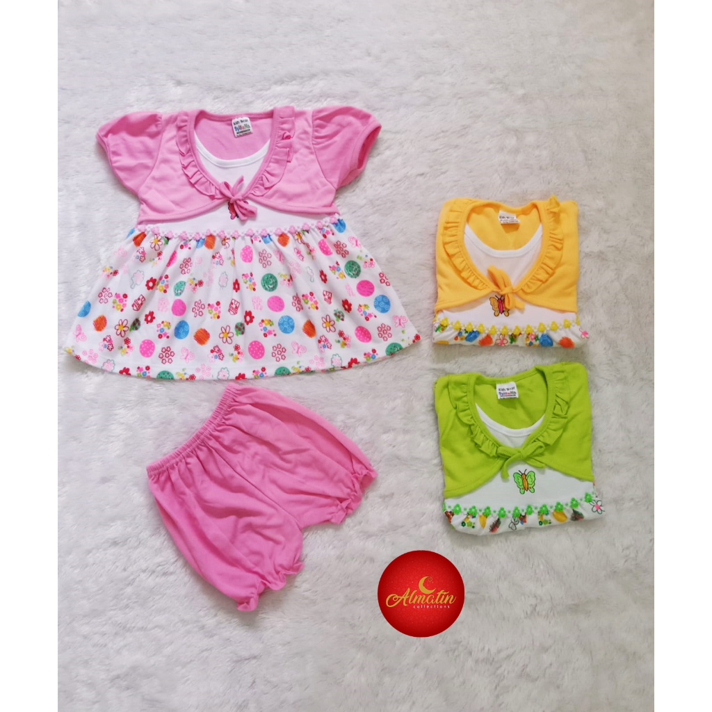 Baju bayi perempuan dress anak perempuan Baju Bayi cewek baju rok bayi perempuan setelan baju bayi perempuan