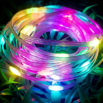 MMM Lampu LED String RGB 5Mtr 100 LED Remote Bluetooth Apk Lampu LED Strip Hias 5 Mtr Mode Musik Kontrol Remote Aplikasi Jarak Jauh Anti Air Dekorasi Kamar Tidur Pesta  Murah Import