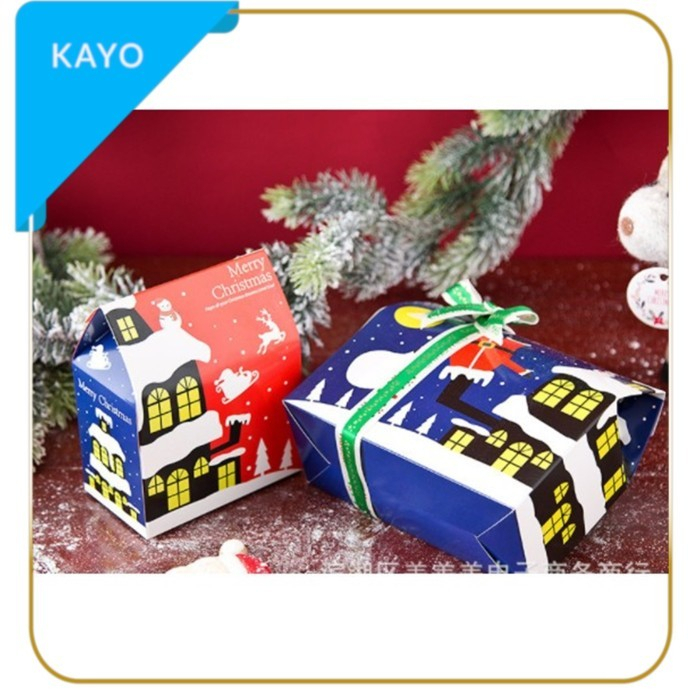 

box kotak natal tulisan Merry Christmas gift box souvenir natal