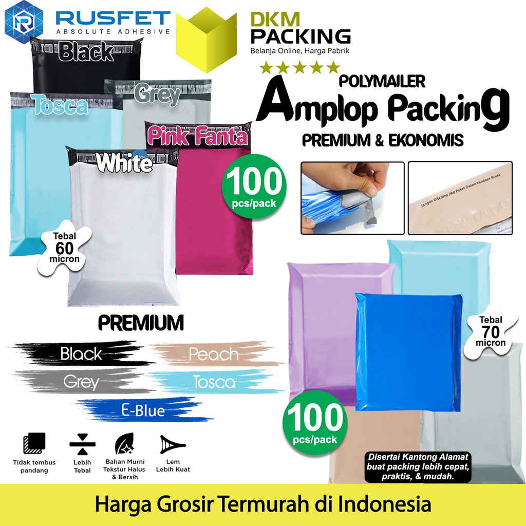 

Polymailer POLOS PACK Amplop Plastik Packing Online Shop PREMIUM EKONOMIS